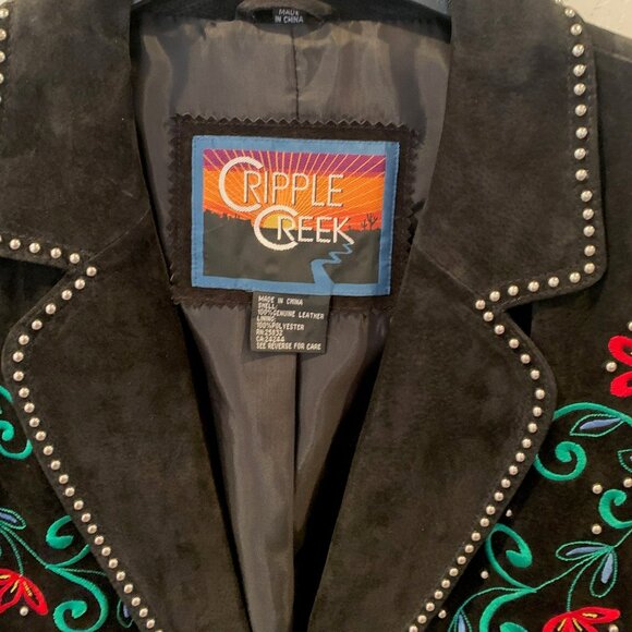 Cripple Creek Vintage Suede Leather Jacket NWOT - Picture 3 of 9